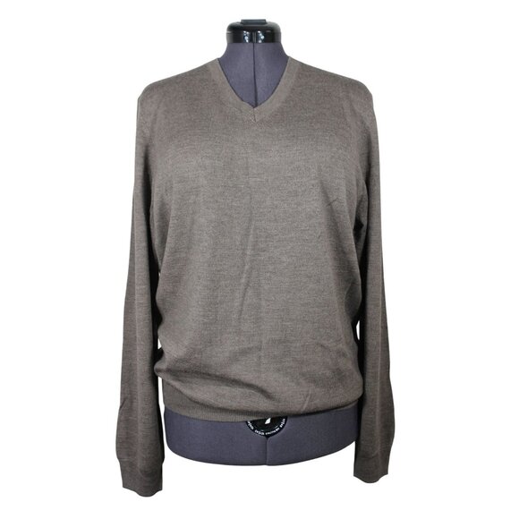 Joseph Abboud men's 100% merino wool v-neck pullover‎ sweater L - Picture 1 of 8